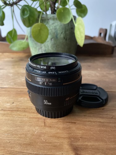Superbo canon 50mm f - ef, f/1.4